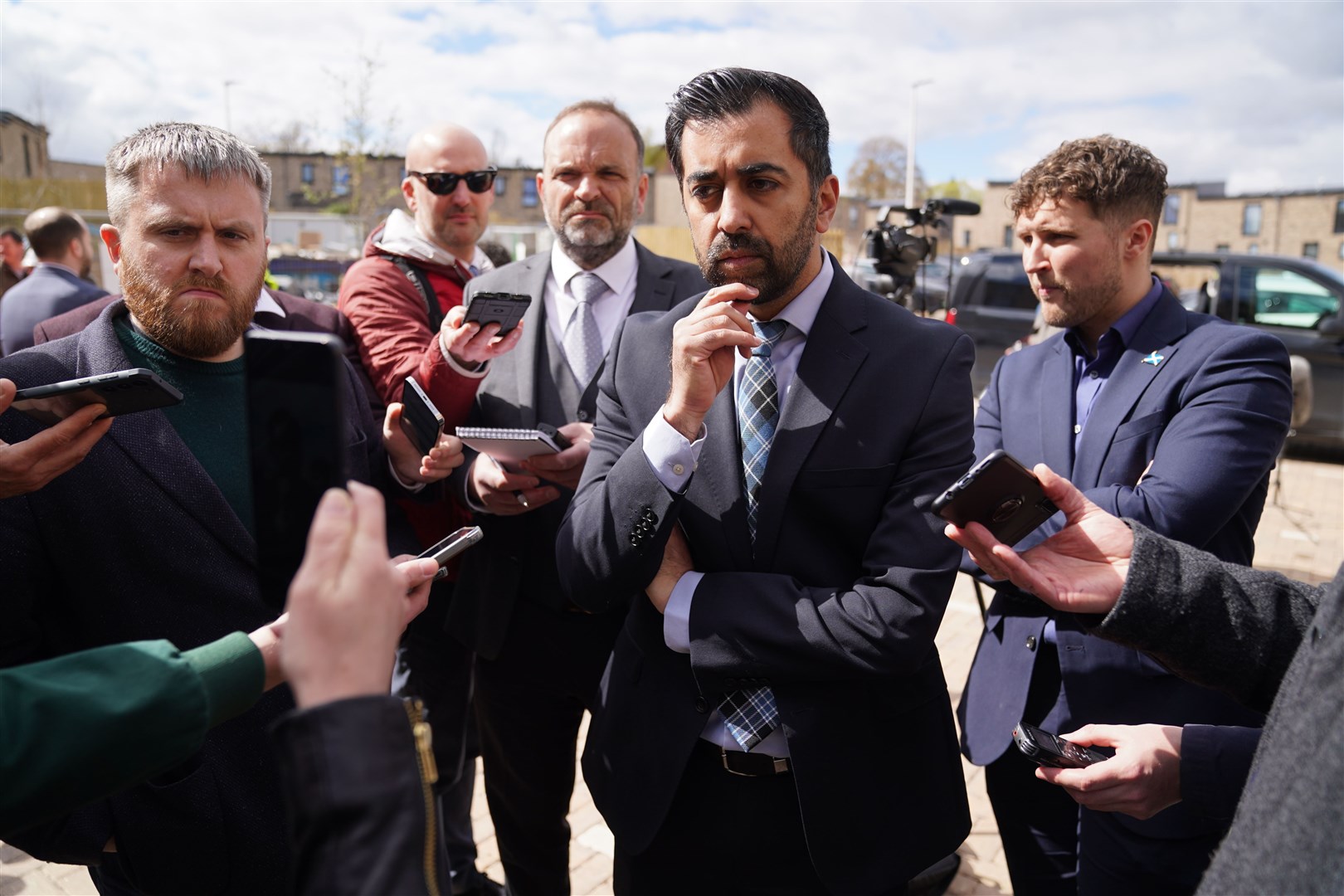 Humza Yousaf is fighting to save his political future (Andrew Milligan/PA)