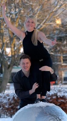 Dance instructors Nicky Mackay and Tristian Hill.