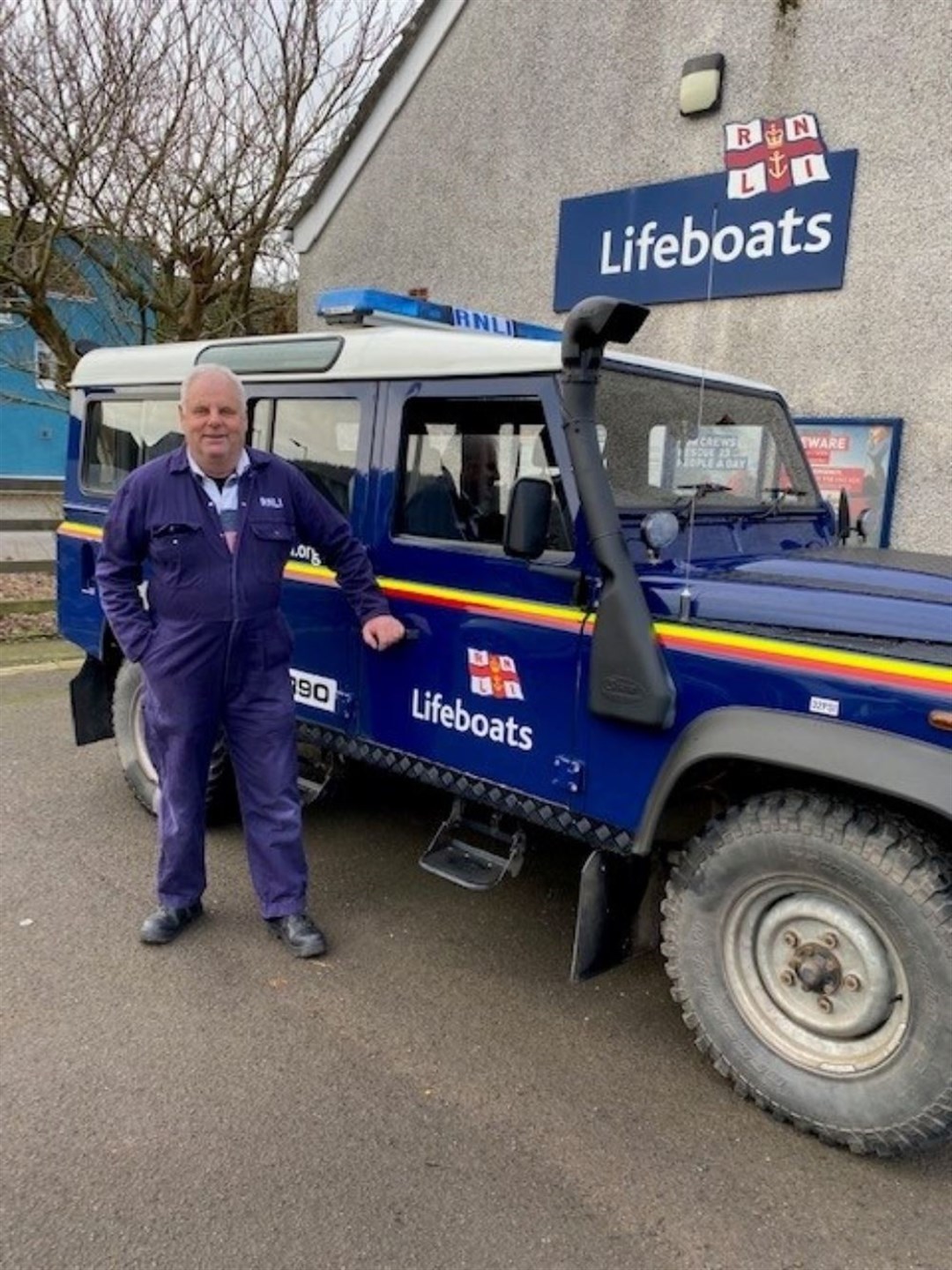 William ‘John’ Collins receives the British Empire Medal for services to maritime safety (RNLI/PA)
