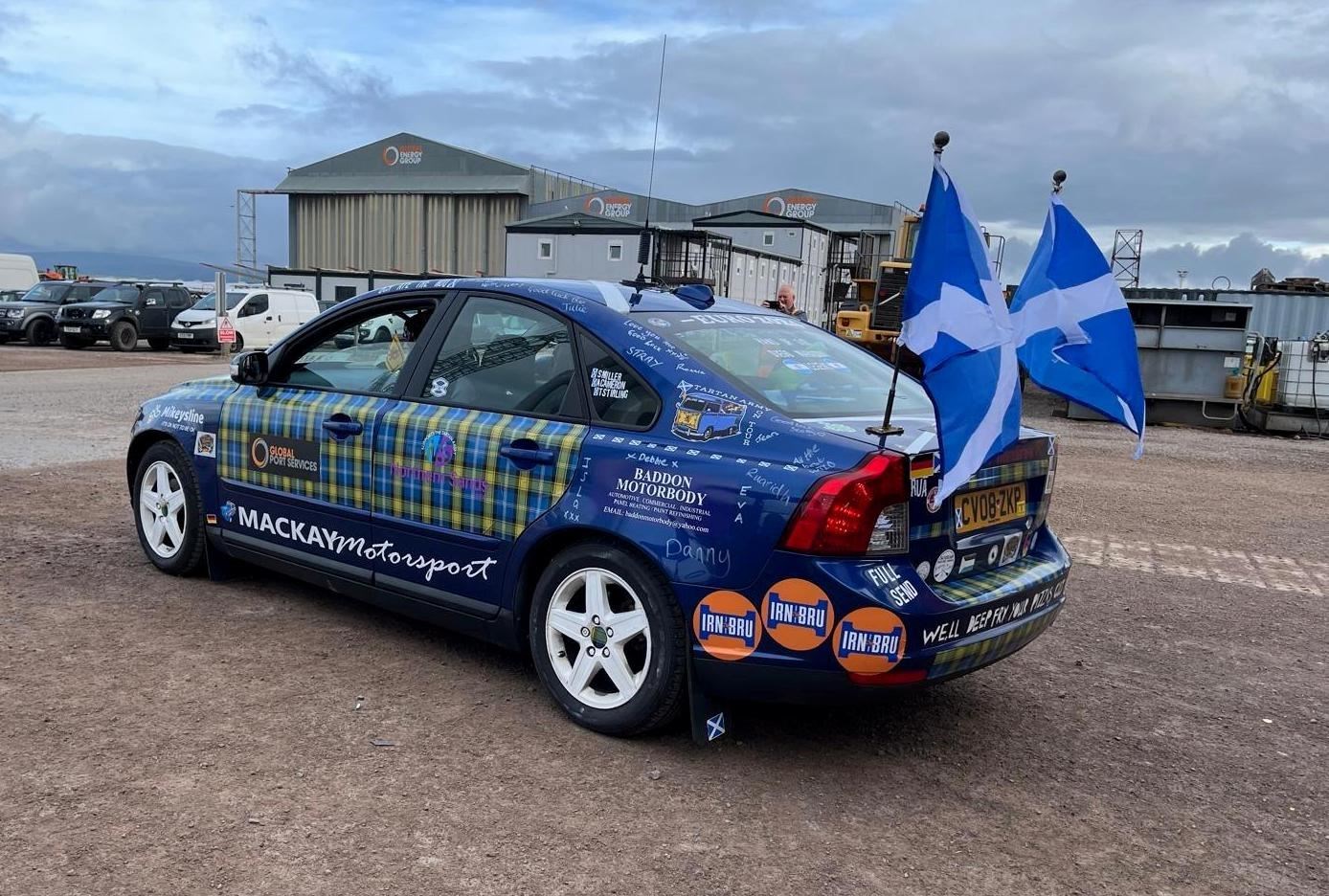 The driver of this car has left no doubt where their loyalties lie at Euro 2024.