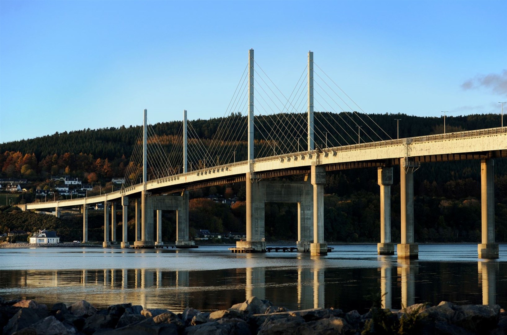 Kessock Bridge in evening light locator . Picture: Gary Anthony. Image No..