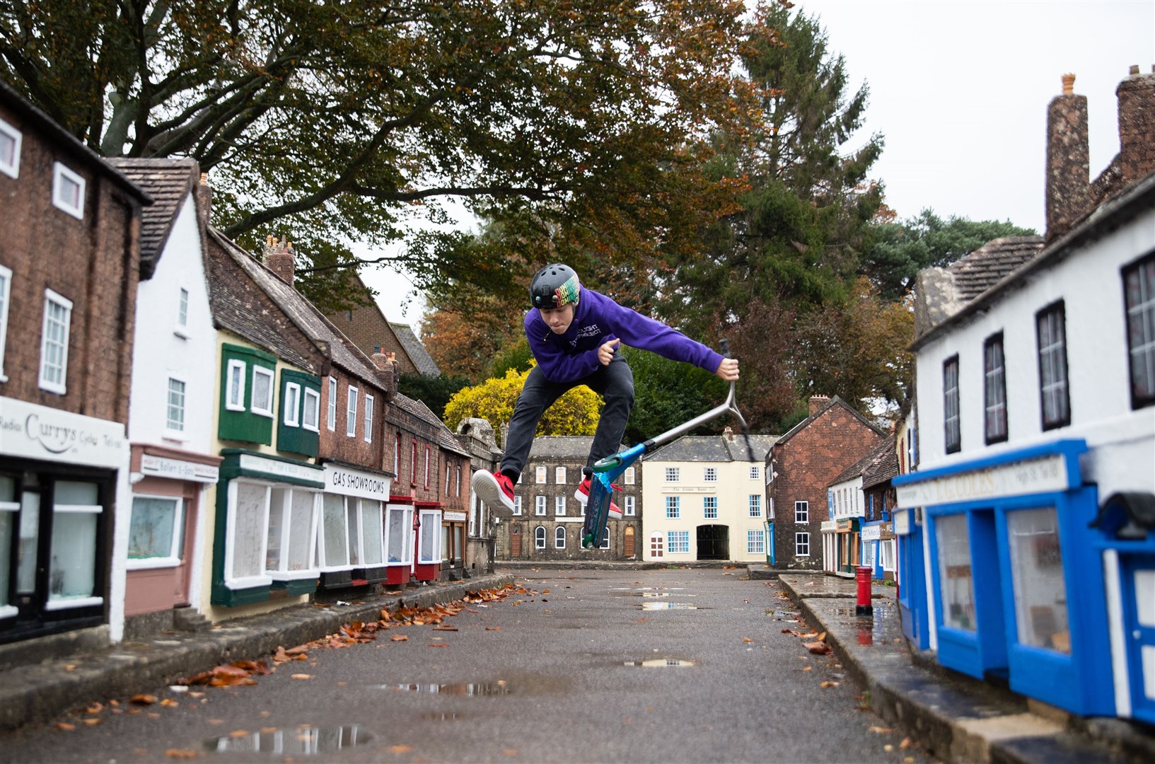 Jack was among those showing off his high-flying moves (Andrew Matthews/PA)