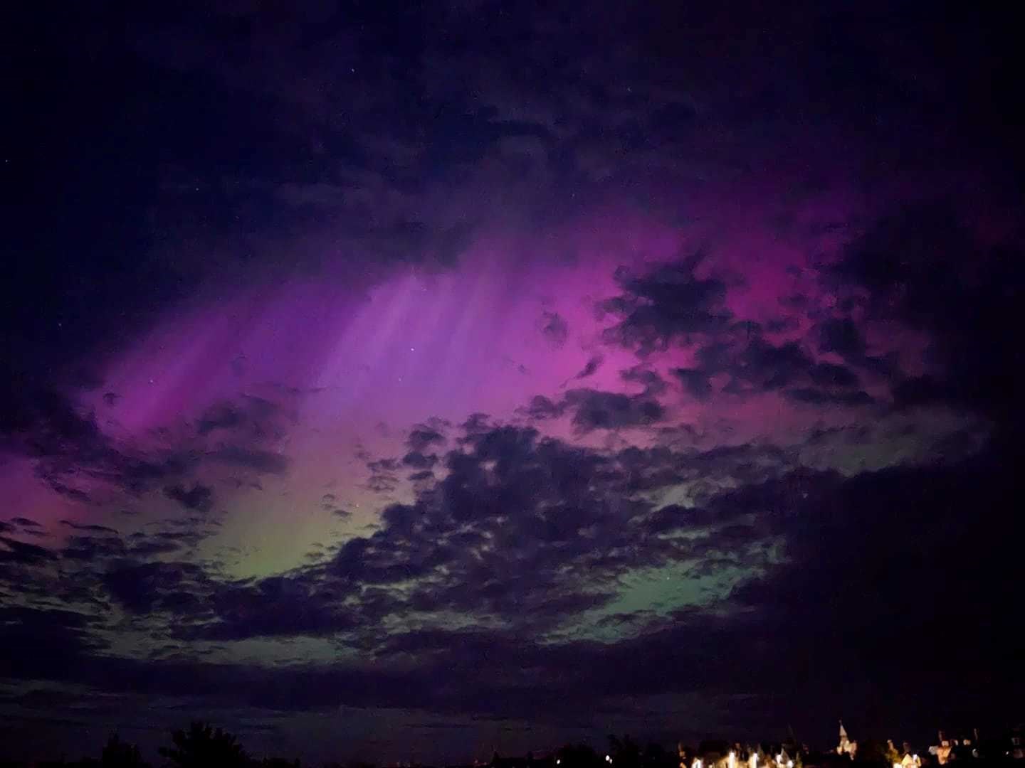 The Northern Lights in Nairn, by Imod Em.