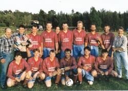 Members of the cup-winning welfare league Grantown United side in 1996. Old photographs for ‘Down Memory Lane’ can be sent by post to ‘The Strathspey and Badenoch Herald’ at 44 High Street, Grantown PH26 3EH or by e-mail to editorial@sbherald.co.uk