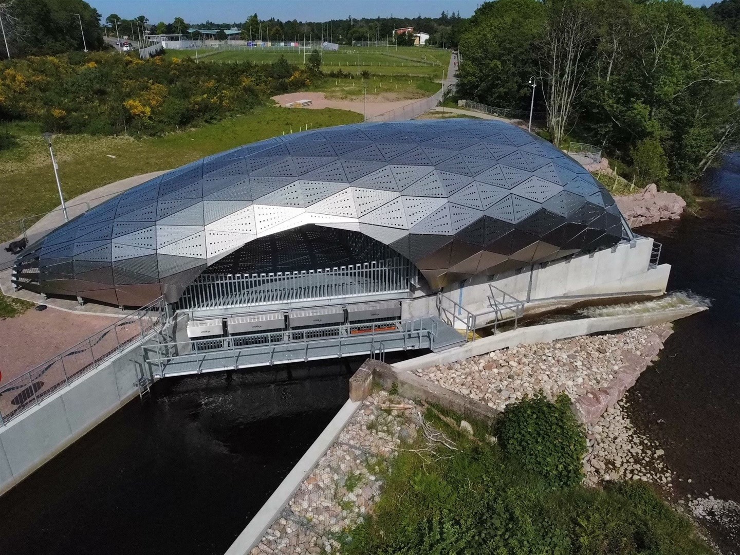 The council has highlighted its commitment through projects like the River Ness hydro scheme.