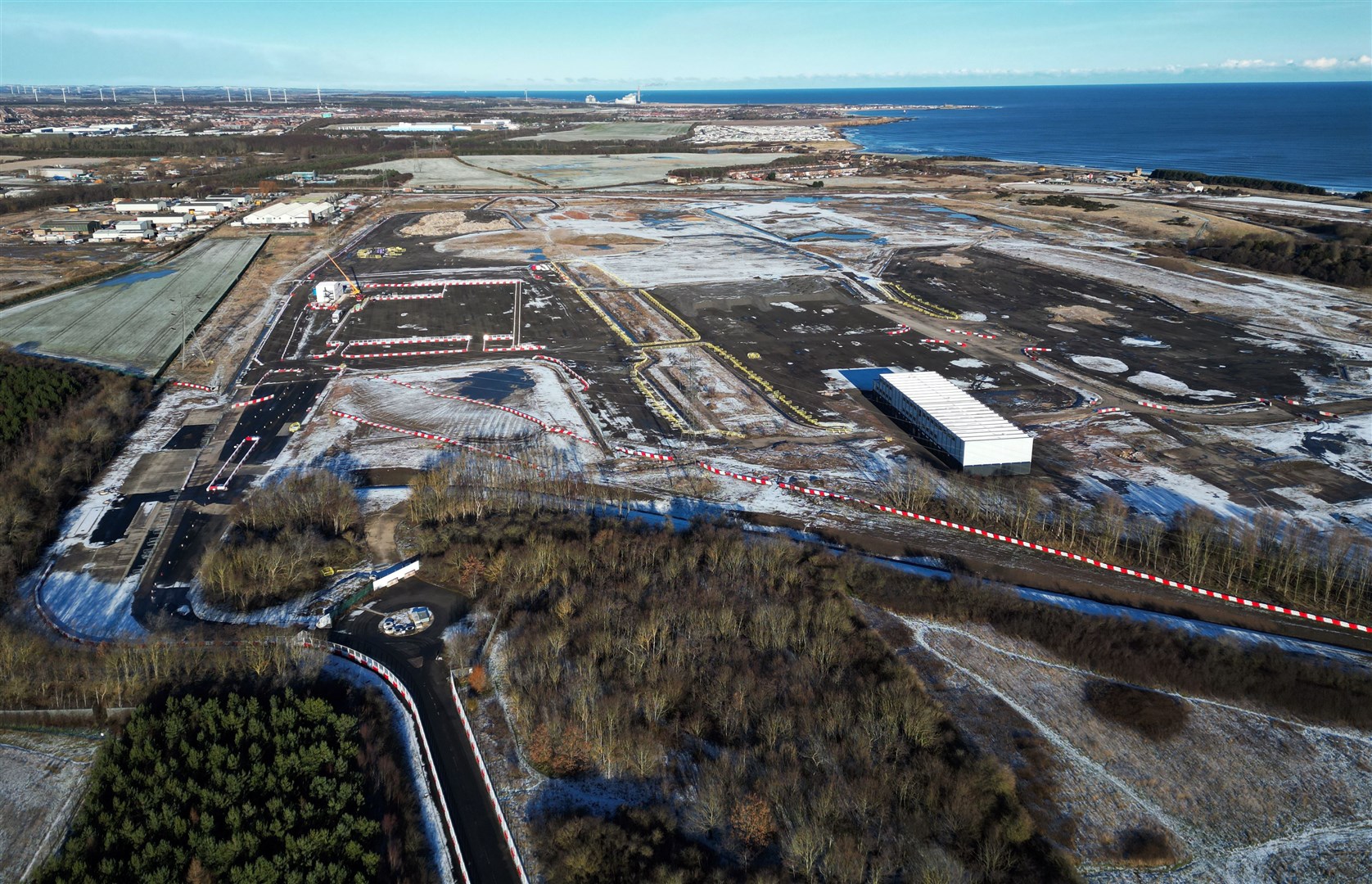 The site in Northumberland where Britishvolt had planned to build a gigafactory to make batteries (Owen Humphreys/PA)
