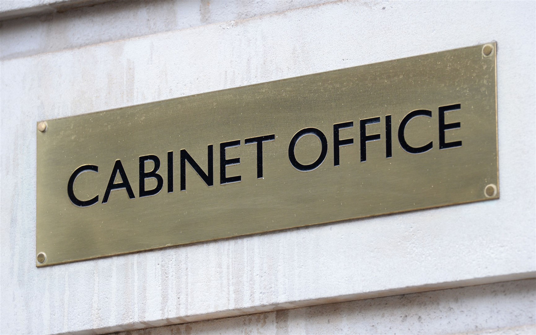 A view of signage for the Cabinet Office in Westminster, London (Kirsty O’Connor/PA)