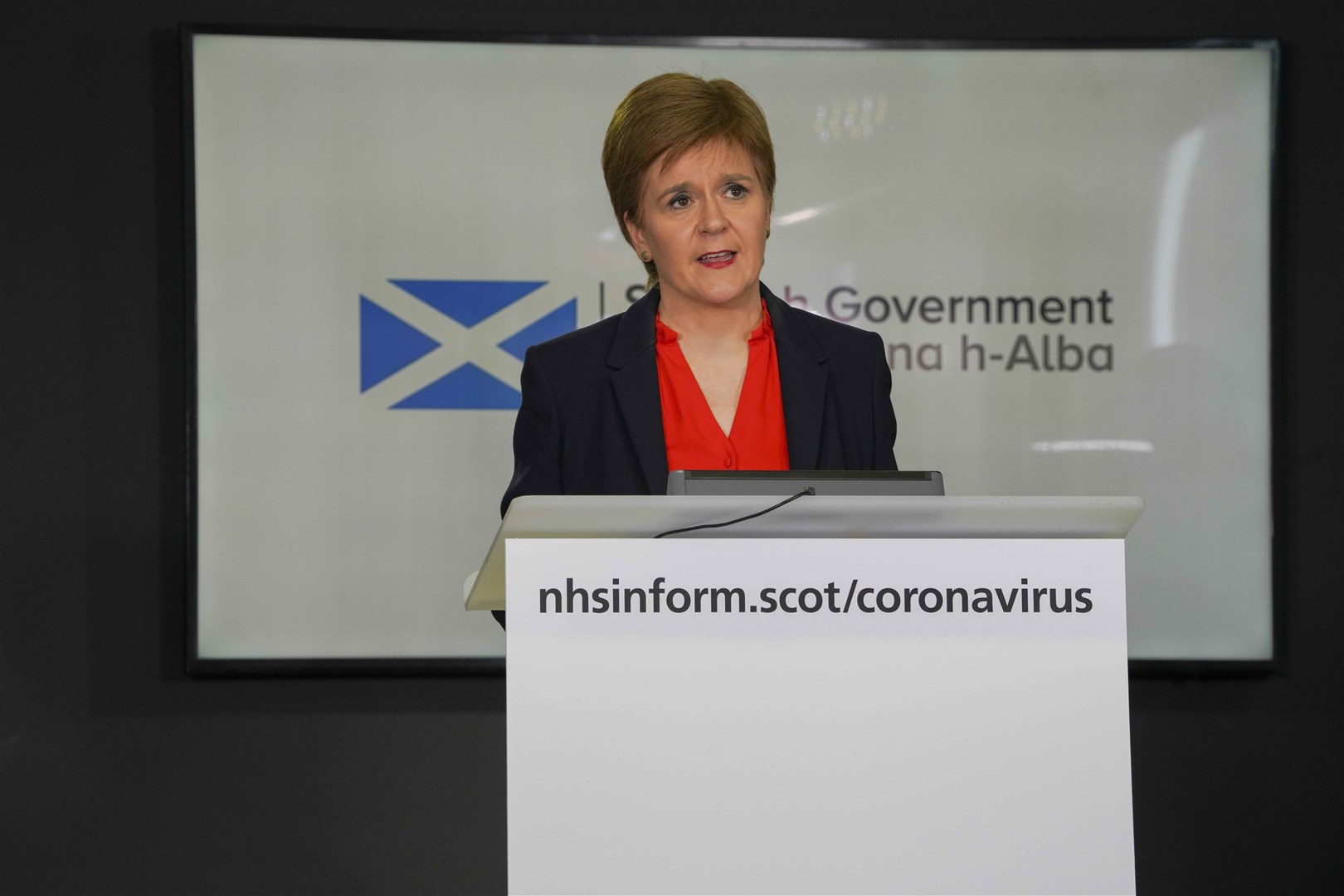 First Minister Nicola Sturgeon.