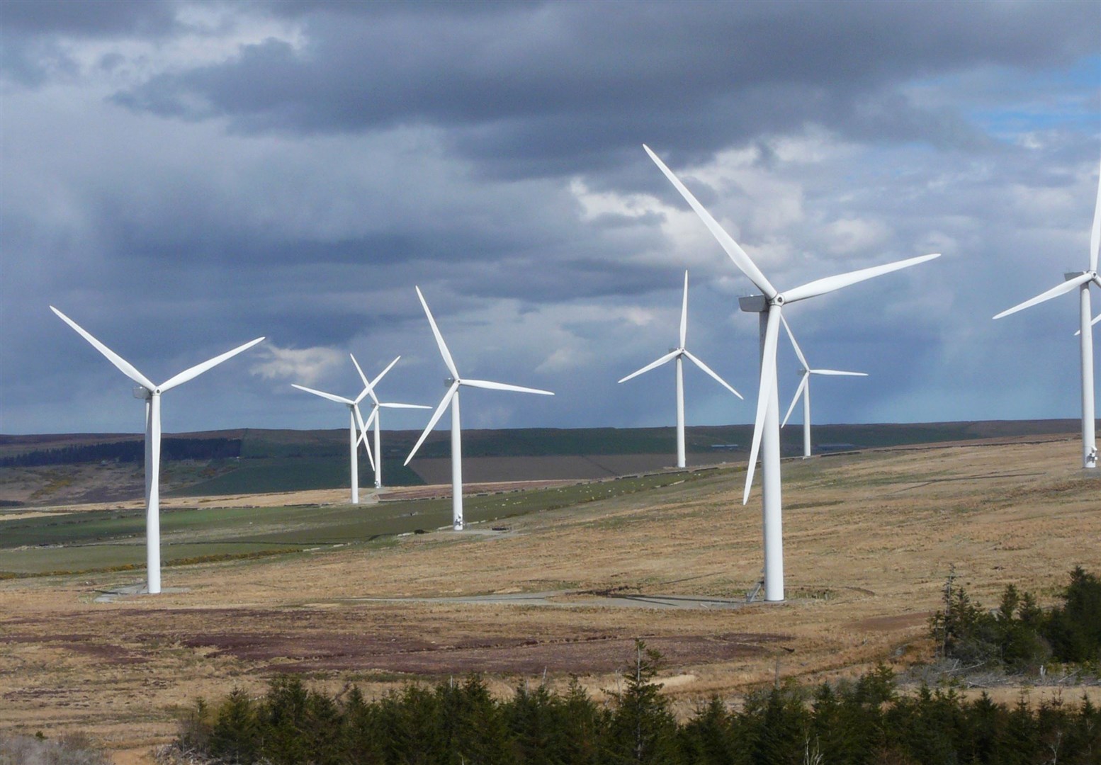 Wind turbines in Caithness. Picture: Alan Hendry