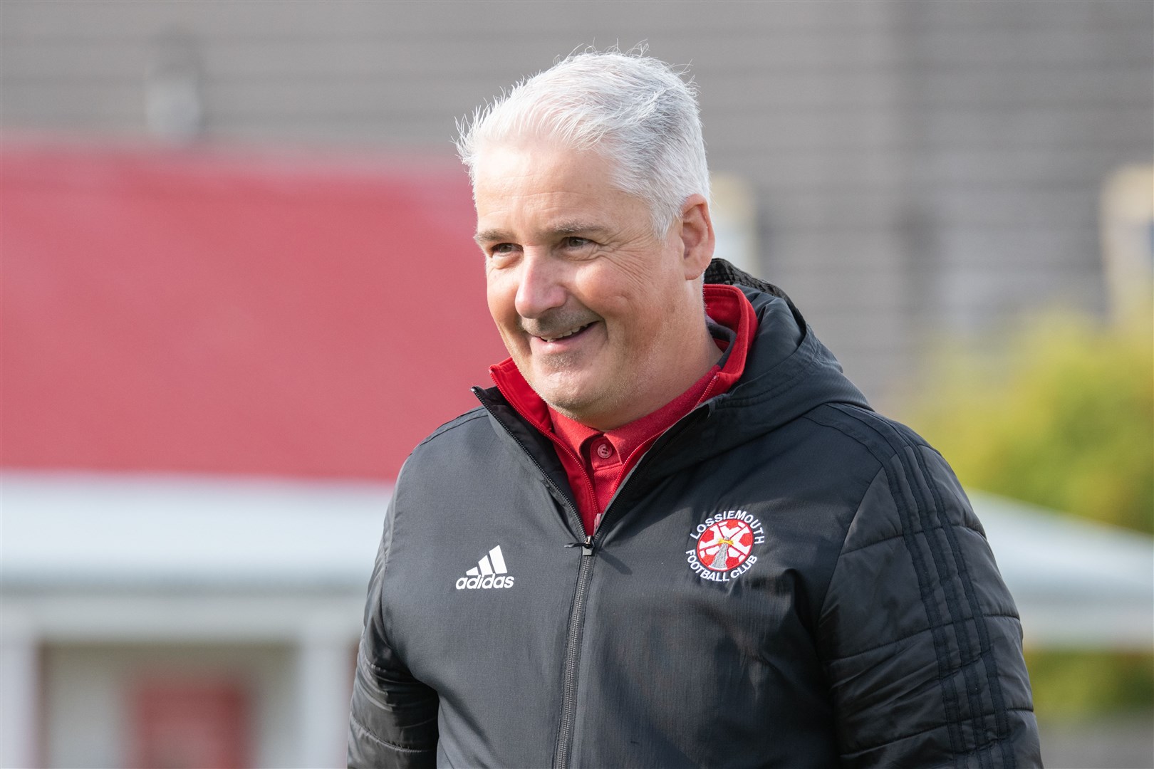 Lossiemouth manager Joe Russell...Lossiemouth FC (5) vs Nairn County FC (1) - Highland Football League - Grant Park, Lossiemouth 03/08/2022...Picture: Daniel Forsyth..