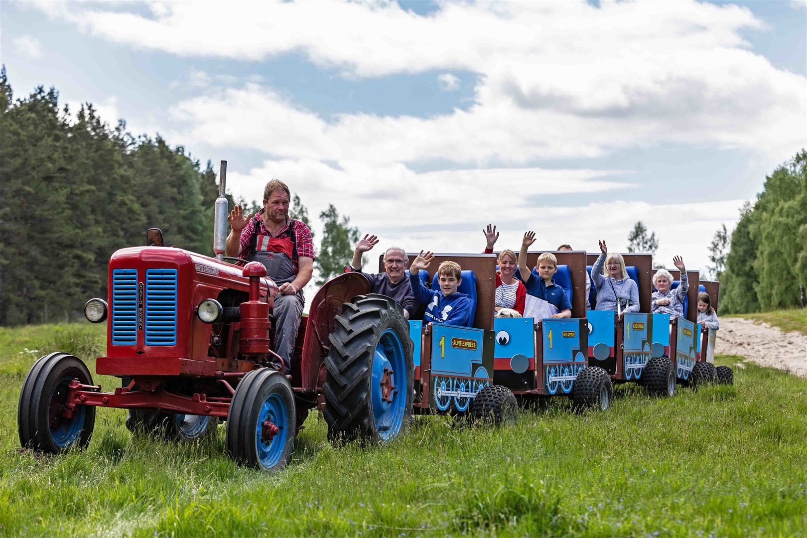 All aboard the Alvie Express - one of the many attractions on offer at the holiday park south of Aviemore.
