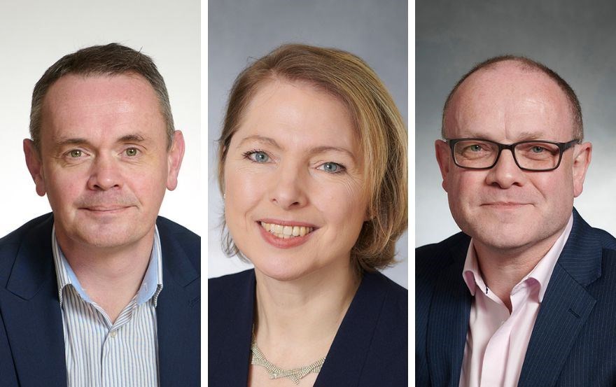 Assistant Chief Executive (from left) Malcolm MacLeod, Kate Lackie and Allan Gunn.