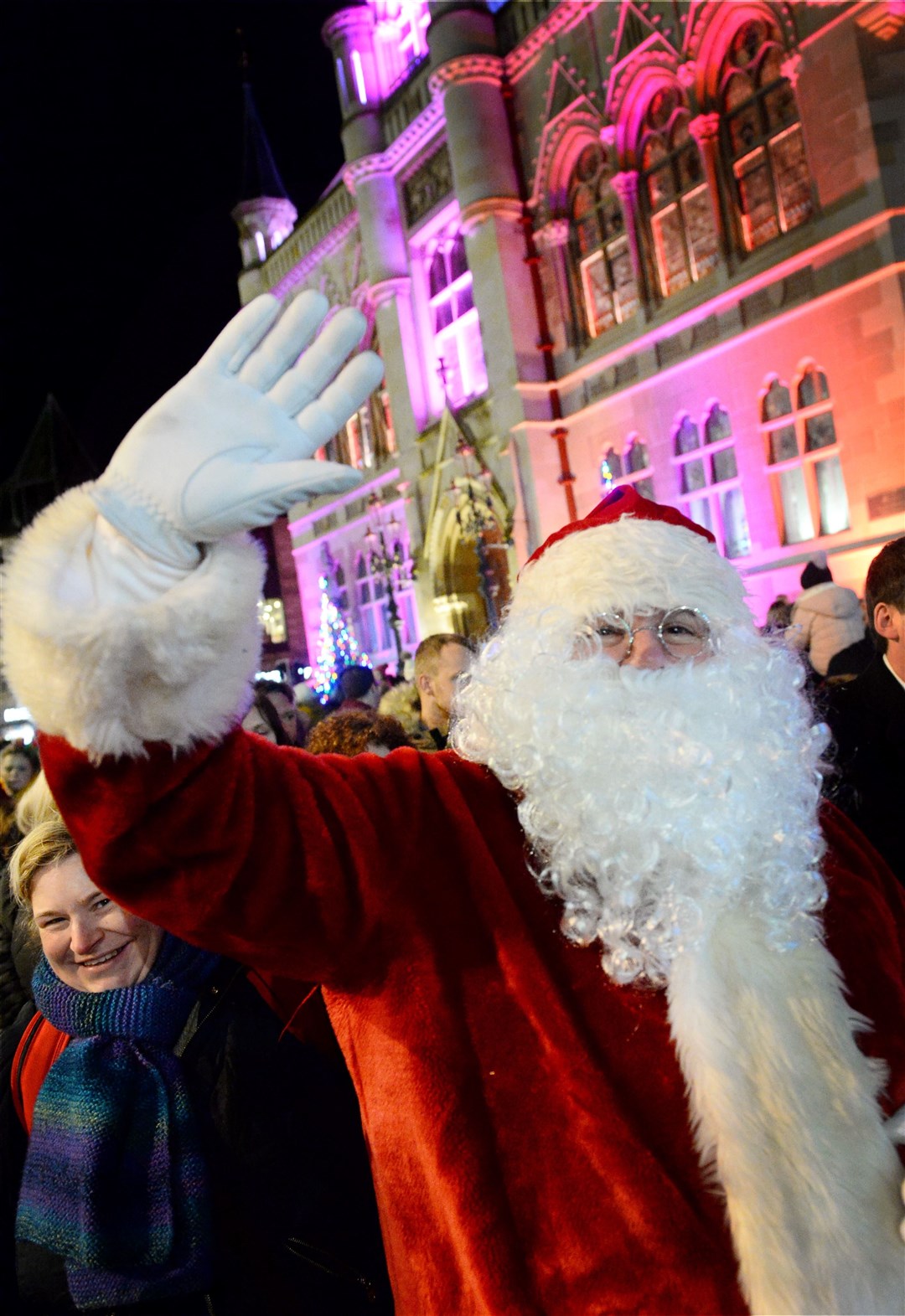 Christmas light switch on and torchlight procession in Inverness, 2019. Picture: Gary Anthony