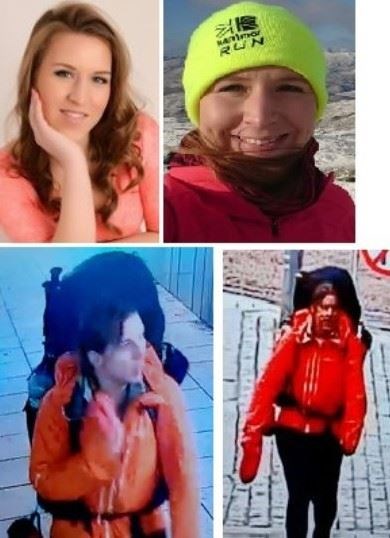 Images of missing hillwalker Rasa Kilikeviciute.