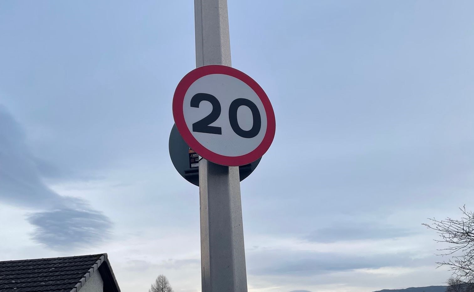 Here to stay... 20mph speed limits in towns and villages across the strath and wider region.