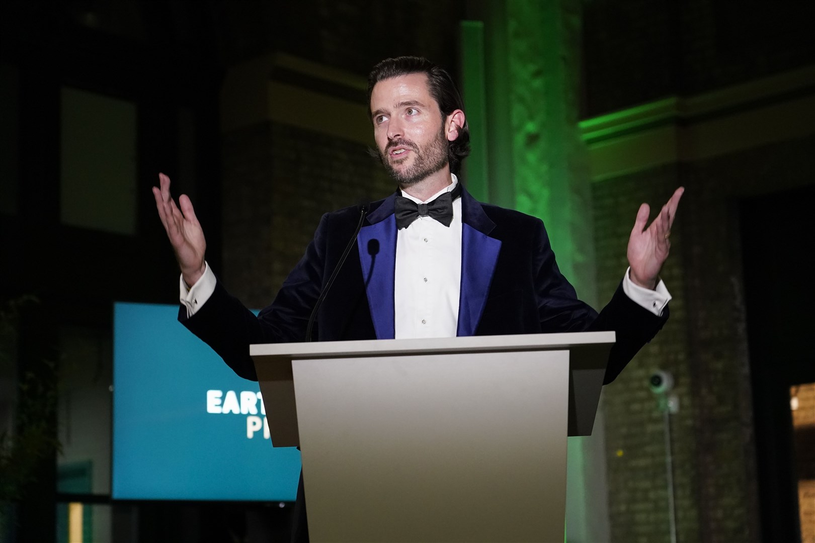 Jason Knauf speaking at the first Earthshot Prize awards in his role as chief executive of the Royal Foundation (Alberto Pezzali/PA)
