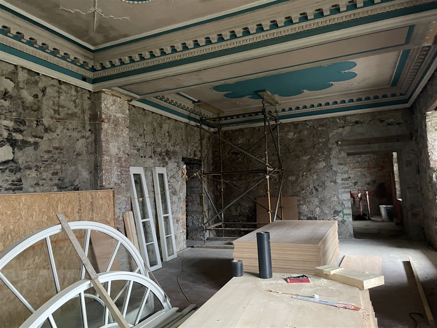 The dining room at Balavil House now