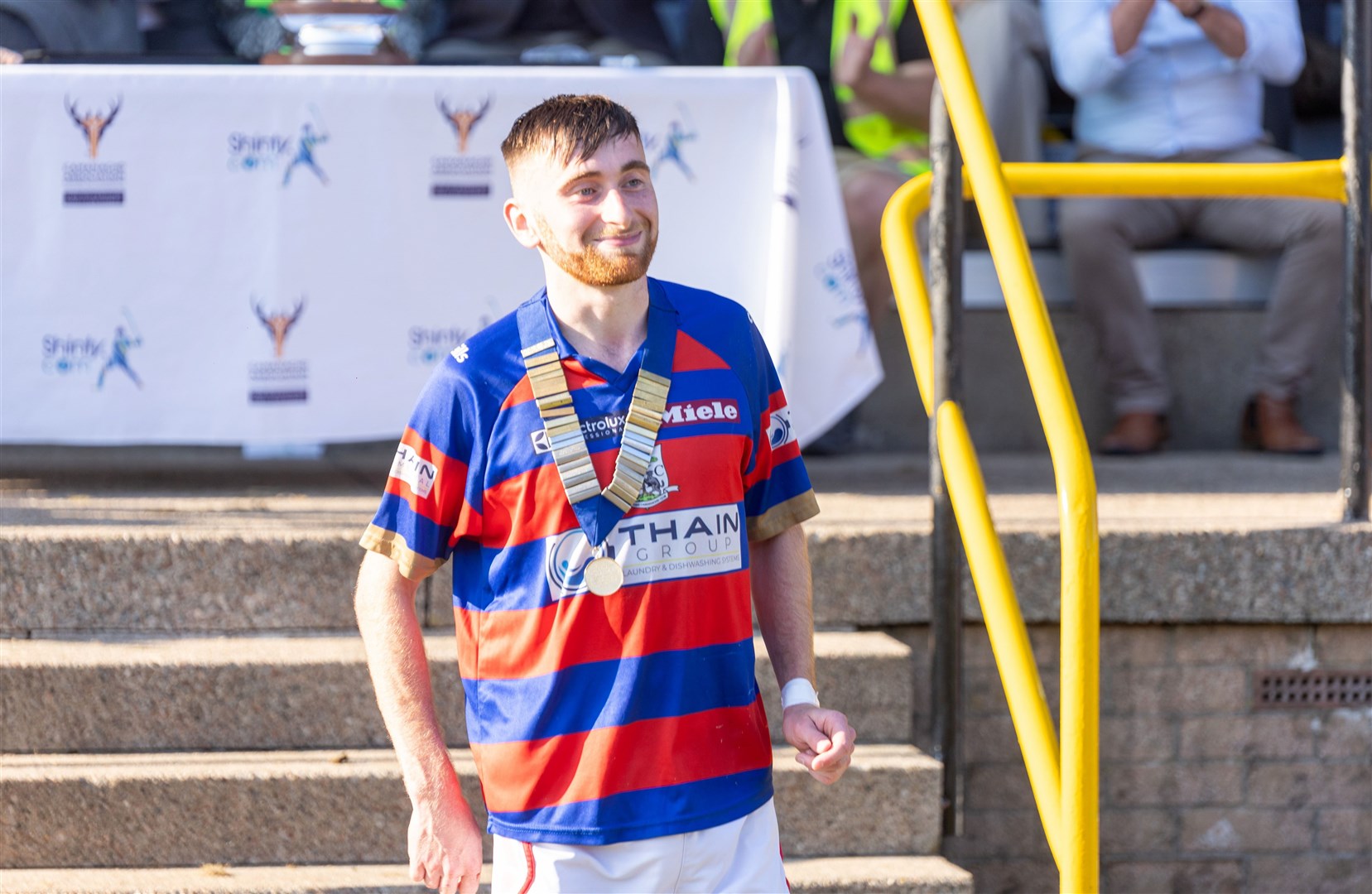 Ruaridh Anderson was awarded the Albert Smith memorial medal after being named man of the match.
