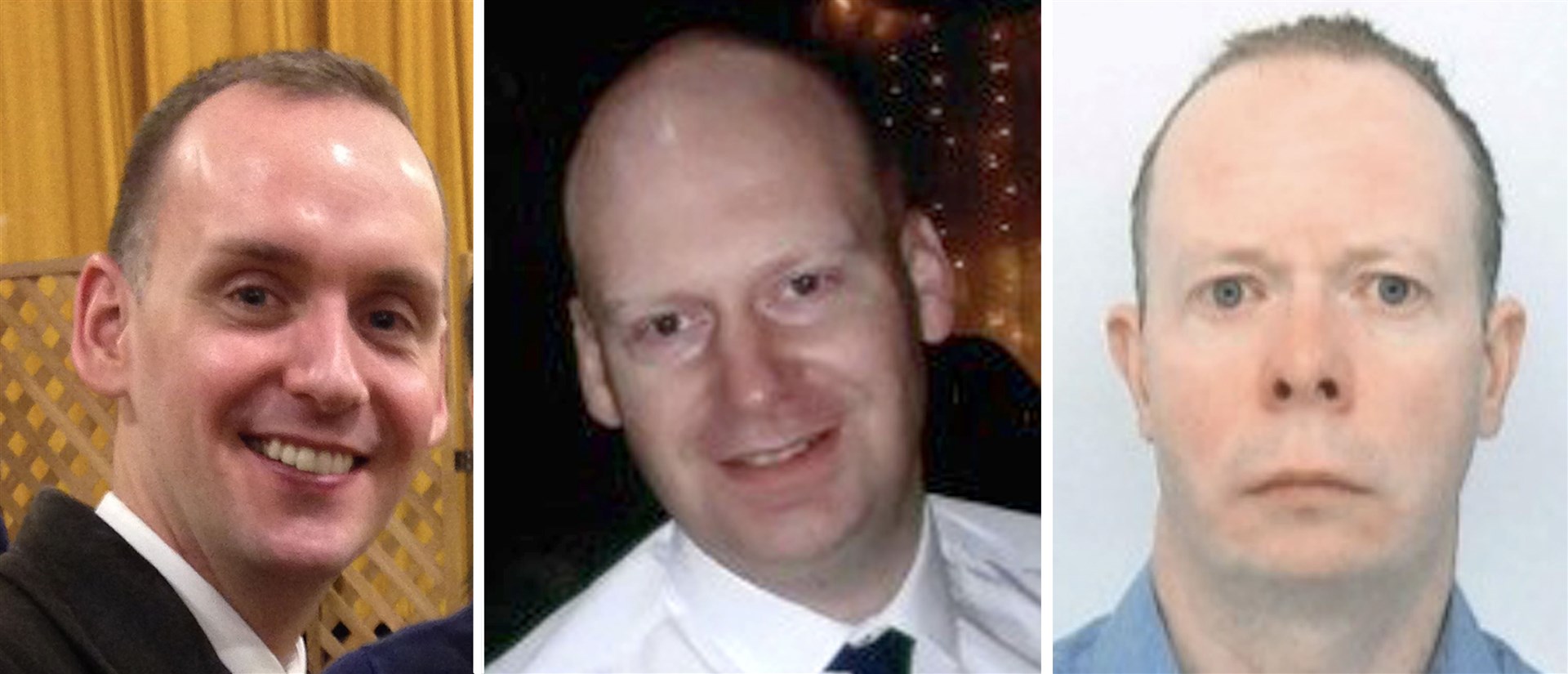 (L to R) Joe Ritchie-Bennett, James Furlong and David Wails were fatally stabbed (Family handout/PA)