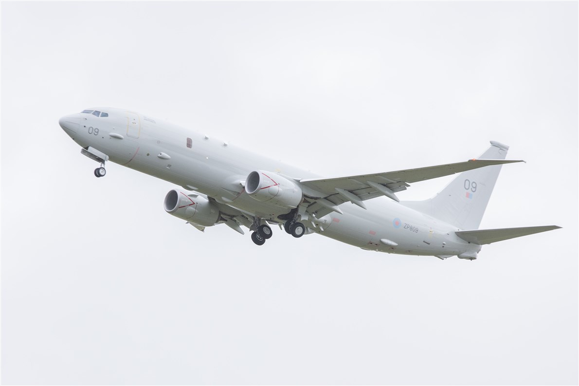 A Poseidon MRA1 at RAF Lossiemouth. Picture: Daniel Forsyth
