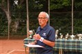 Alan Russell at the trophy presentation praised the magic of the Grantown open after the tournament concluded on time. All photos by Aidan Woods.