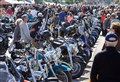Harley Davidson bikers start arriving in the strath