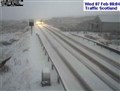 Snowy scenes on the A835 at Aultguish. Picture: Traffic Scotland.