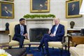 Biden mistakenly calls Sunak ‘Mr President’ as he welcomes him to White House