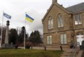 Flying the flag for Ukraine in Grantown 