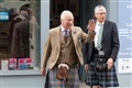 King Charles III visits Tomintoul with Lord-Lieutenant of Banffshire Andrew Simpson. Picture: Beth Taylor.