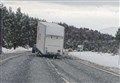 Lorry jackknifes on A9 near to Carrbridge turn-off