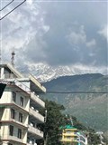 Scenes from day one of the intrepid group's stunning Himalayan adventure. Pictures: Highland Hospice.