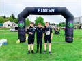 Bode MacDonald, Jamie Brookes, Aaron Sunde from Team BAJer Rovers were winners of the male junior team in 1:36:10 and raised £750 in sponsorship in the process for Strathspey Rovers.