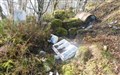 Laggan road now 'bourach' of glen