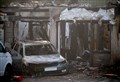 Masked firestarter rammed car into building and started huge blaze, police confirm