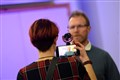 Interviews with the audience. Picture: Callum Mackay..