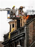 Firefighters tackle Inverness backpacker's blaze