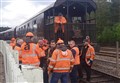 Trains running again today at Strathspey Steam Railway