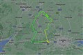 Pilot creates world’s largest portrait of Queen on two-hour flight for charity