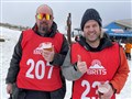 Andrew Norris and Paul Ferguson enjoy a beer at The BRITS.