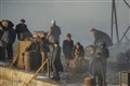 Michael Gray, played by Finn Cole, is involved with the final days filming at Portsoy as the cast and crew film on the new harbour. ..Picture: Daniel Forsyth..