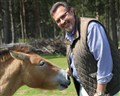RZSS chief David Field on a visit to the Highland Wildlife Park.