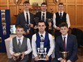 Struan Robertson, Calum Grant, Cluanie Fraser; (front) Calum Douglas, Kieran Macpherson and Cameron Leiper. Pic: Fiona Young