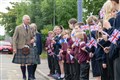 King Charles III meeting the primary school pupils. Picture: Beth Taylor.