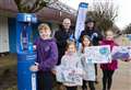 Distinctive blue Top Up Taps are helping cut down waste