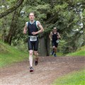 Men's open category winner Andrew McGhee running through Anagach Woods. Picture: Jane Hope.