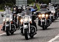 There were hundreds of Harleys on the A95