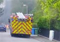 WATCH: Vehicle goes up in flames in Boat of Garten