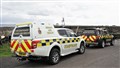 Coastguard vehicles at Keiss harbour. Picture: DGS