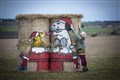 Hay bale artworks to raise funds for foodbanks